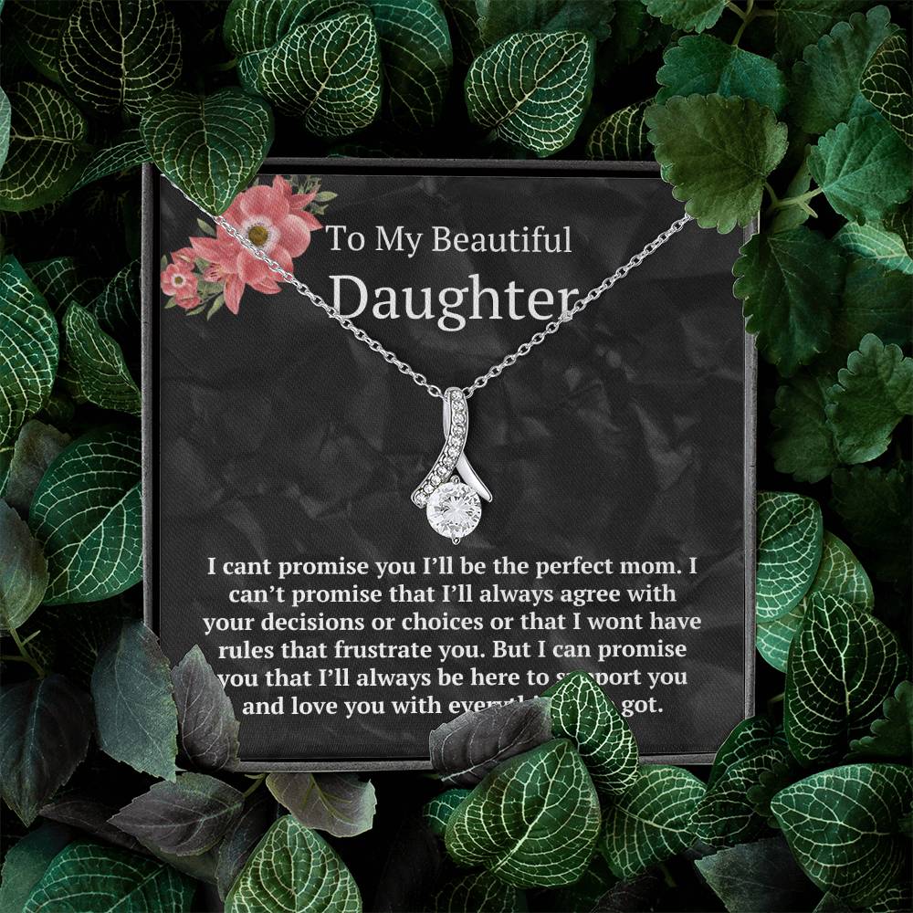 Daughter | Holiday | Birthday | Alluring Beauty Necklace with Message Card
