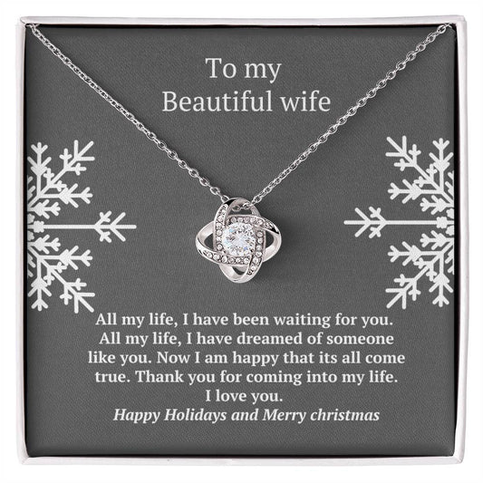 Holiday | Christmas | Love Knot Necklace | Wife