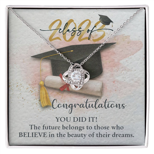 Graduation | Class of 2023 Congratulations | Love Knot Necklace