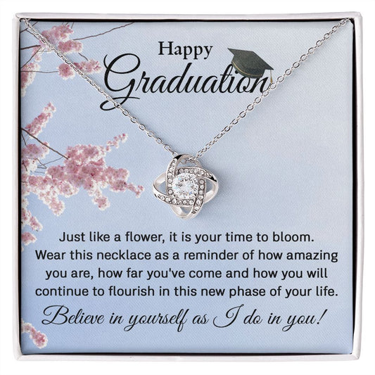 Graduation | Happy Graduation - Bloom | Love Knot Necklace