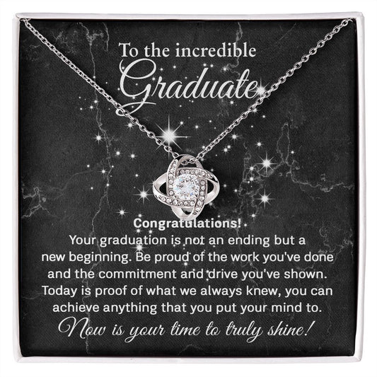 Graduation | Incredible Graduate | Love Knot Necklace