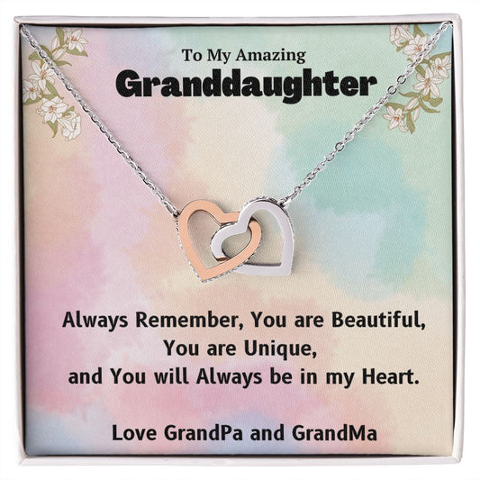 Granddaughter | Interlocking Heart Necklace