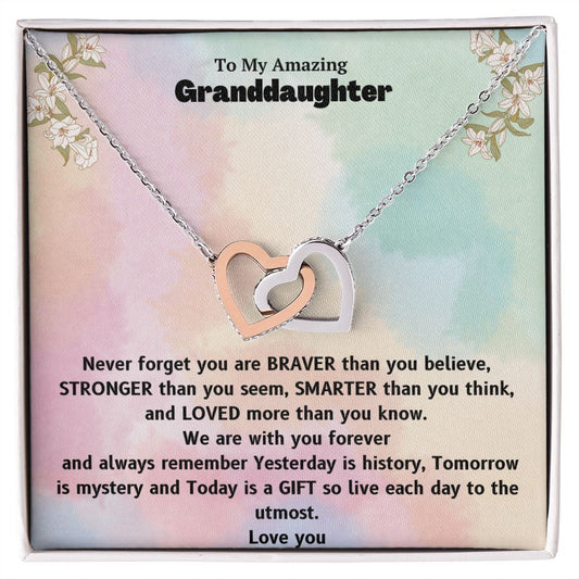 Granddaughter | Interlocking Heart Necklace