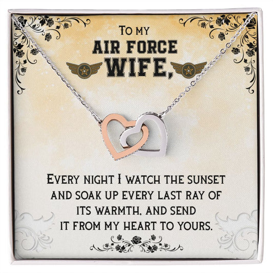 Air Force Wife | Interlocking Hearts | Every Night I Watch The Sunset