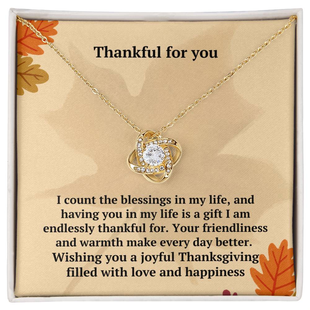 Thanksgiving | Love Knot Necklace