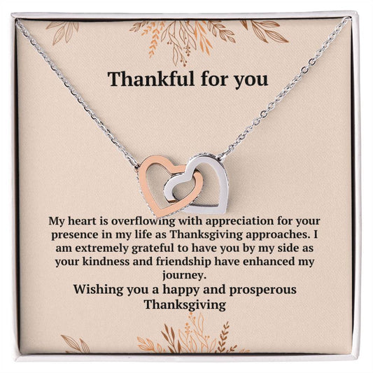 Thanksgiving | Interlocking Heart Necklace