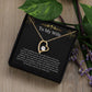 Holiday | Forever Love Necklace with message card | Wife | Birthday