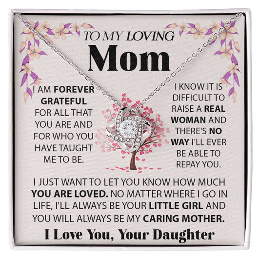 Loving Mom | Love Knot Necklace | Mother's Day.