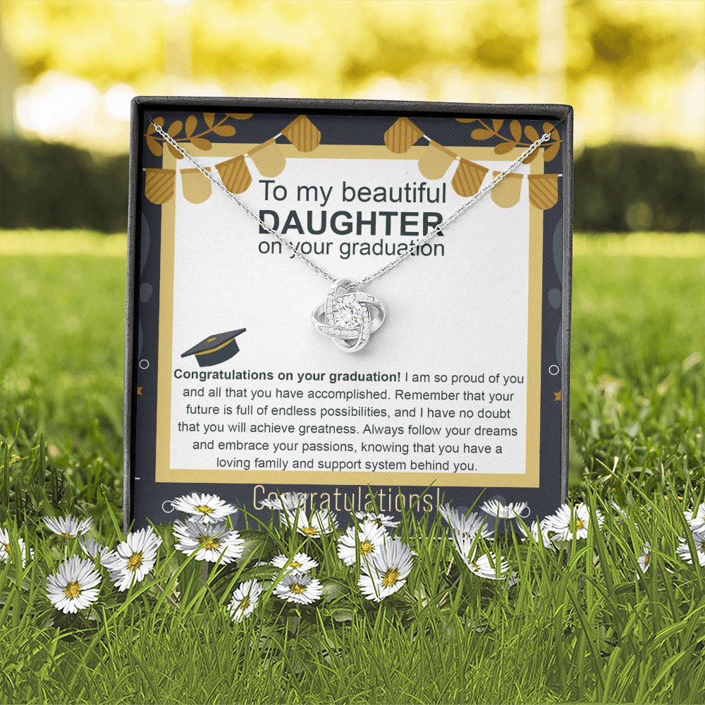 Graduation | Beautiful Daughter-On Your Graduation | Love Knot Necklace