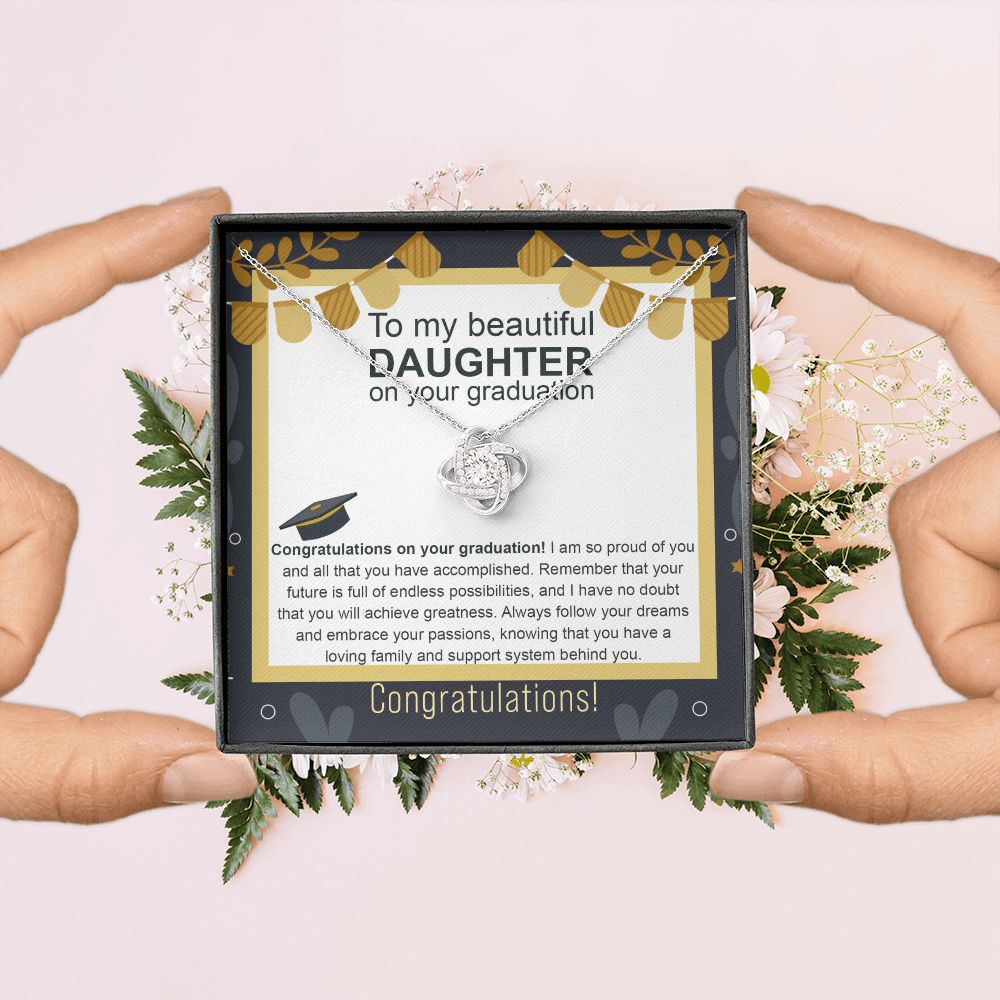 Graduation | Beautiful Daughter-On Your Graduation | Love Knot Necklace