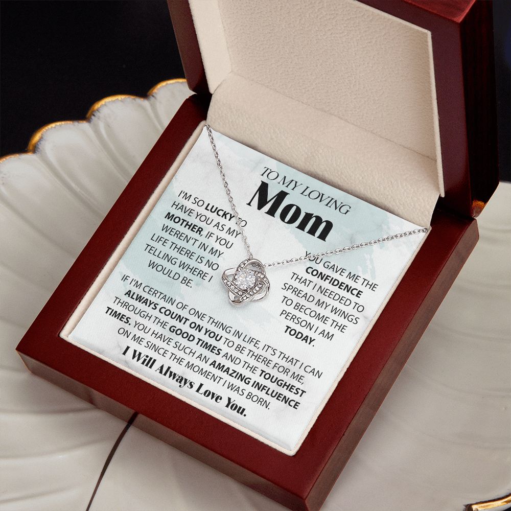 Loving Mom | Love Knot Necklace | Mother's Day