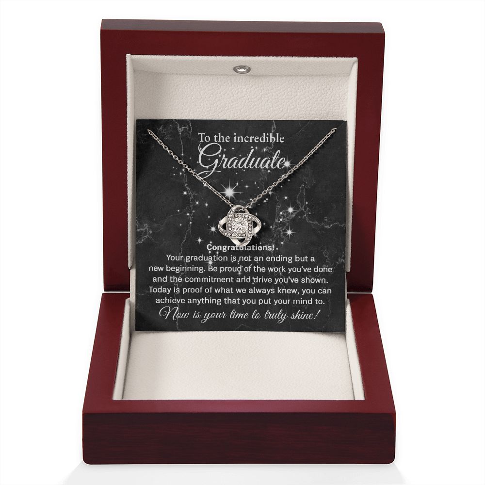 Graduation | Incredible Graduate | Love Knot Necklace