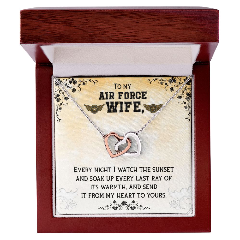 Air Force Wife | Interlocking Hearts | Every Night I Watch The Sunset